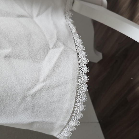 LAUREN JANICA CROCHET-TRIM CREPE SHEATH DRESS - Picture 10 of 10